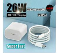 Chargeur PD Rapide 20W + Cable Lightning vers USB C 1M Pour iPhone 12 13 Pro Max
