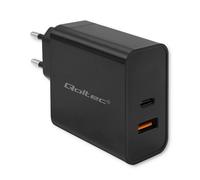 Chargeur PD ultra-rapide Qoltec | 1xUSB-C | 1xUSB | 90 W | 5-20 V | 2,4-4,35 A |