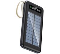 Chargeur, plusieurs ports USB, indicateur LED et lampe de poche, certifié FCC CE, banque d'alimentation solaire de 10 000 mAh avec câbles intégrés, grande capacité extérieure