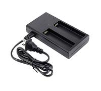 Chargeur portable à double port pour DJI OSMO et OSMO Mobile - Charge rapide 2 en 1, indicateurs LED, design de poids - pour les cinéastes et les amateurs de voyage - Noir