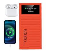Chargeur portable - Batterie haute capacité 50 000 mAh, banque d'alimentation à charge rapide 66 W, chargement de plusieurs appareils, affichage LED numérique, chargeur d'urgence fiable | Alimentation