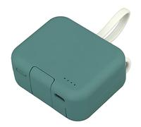 Chargeur Portable, Chargeur de téléphone Pliable avec entrée Clip de Type C, câble intégré, 4000 mAh avec câble intégré, Rapide, Chargeur Portable, Batterie Externe