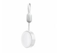 Chargeur portable compatible avec Apple - Chargeur de voyage compact PC+ABS avec câble détachable White