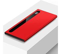 Chargeur Portable de Banque d’Alimentation 100000Mah 2.1A Charge Rapide de téléphone Batterie Externe avec Affichage numérique LED, 2 Ports USB et 2 entrées USB-C, Rouge