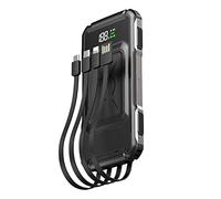 Chargeur Portable de Banque d’Alimentation Charge Rapide Batterie Externe 15W Chargeur sans Fil Fast Qi, 20000Mah 22.5W QC 3.0 Charge Rapide Powerbank, Noir