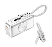 Chargeur Portable Magnétique,Avec Port Type-C Pliable Et Support | Pack Batterie Montre Connectée - Pour Femmes Hommes Gamers Randonneurs Trajets Quotidiens Voyages Randonnée Camping Cyclisme Road Tri
