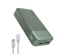 Chargeur portable NO atterie externe 20 000 mAh, 45 W avec charge rapide, bloc-piles avec câble C-to-C, batterie externe avec affichage numérique, compatible avec les téléphones Apple, les ordina