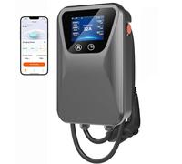 Chargeur Portable Pour VéHicule éLectrique 7 Kw 32 A, Station De Charge Rapide Pour Maison Et BoîTier Mural, Affichage NuméRique, Courant RéGlable, CâBle De 5 M, BoîTier Mural PrêT à L'Emploi