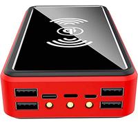 Chargeur Portable Power Bank 100000Mah Chargeur Solaire Portable sans Fil - Batterie Externe avec indicateur d'état LED, Powerbank Haute capacité, Pd USB C Portable s Charge Rapide