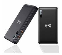 Chargeur Portable Power Bank Charge Rapide Batterie Externe 50000Mah 15W Banque d'alimentation à Induction, 65W Qi Banque d'alimentation sans Fil PD QC 4.0 Charge Rapide Chargeur Portable Ch
