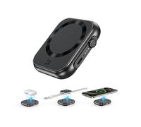 Chargeur portable sans fil magnétique 3-en-1, batterie 6000 mAh, USB-C, Mag-Safe, charge rapide 22,5 W