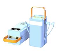 Chargeur Portable USB-C 22,5 W, Charge Rapide, 60000 mAh/80000 mAh, avec 7 Sorties et 3 entrées, for téléphone Portable(80000mah,White)