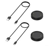Chargeur pour Amazfit Active 2 Support magnétique sécurisé Base de charge Support de charge rapide Accessoire Noir (base + câbles)