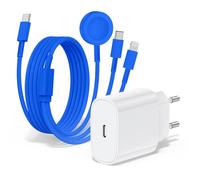 Chargeur pour Apple Watch, chargeur rapide magnétique 20w pour Apple iWatch, câble original 3 en 1 multi-charge (2M) compatible avec les séries de montres Ultra 2/SE/10/9/8/7/6/5,iPhone 16/15/14