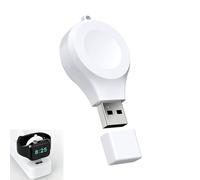 Chargeur pour Apple Watch pour Montre Connectée, Station de Charge Rapide sans Fil USB Portable 1m Compatible avec Watch Series 10 9 8 7 6 5 4 3 2 1 SE Ultra - Dock de Rechargement Blanc