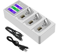 Chargeur pour batterie DJI FLIP, écran couleur 65 W, gestionnaire de charge avec affichage numérique, chargeur rapide triple batterie avec fonction Power Bank