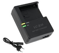 Chargeur pour Canon LP-E10 LC-E10 LC-E10C LC-E10E EOS Rebel Charge Rapide | Chargeur pour Canon EOS T7 T6 T5 Kiss X70 X80 X90 T100 4000D 3000D 2000D 1500D 1300D Rapide et Constante Intégré Protection