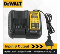 Chargeur pour Dewalt 089lg DCB107 compatible avec les batteries Dewalt 10.8V 12V 18V 20V, chargeur de batterie au lithium pour niveau laser DW089LG US