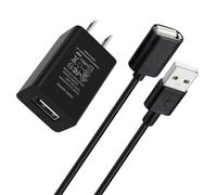 Chargeur pour écouteurs JLab Go Air Pop/Sport, JLab Epic Air ANC/Sport ANC, adaptateur d'alimentation 5 V avec câble d'extension USB de 1,5 m