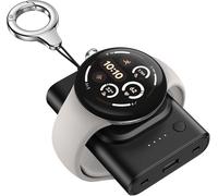 Chargeur pour Google Pixel Watch 3/2/Fitbit Versa 4/Versa 3/Sense 2/Sense/Ace LTE (Pas pour Google Pixel Watch 1),1800 mAh Portable W atch Chargeur avec Porte-Clés,305G2