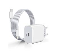 Chargeur pour iPhone 14 13 12 11 Pro Max Mini X XS Max XR 8 Plus, iPad Pro Air Mini, 2M/ 6.6FT Câble USB C vers Lightning, Type C Adaptateur 20W Apple MFI Certifié, Alimentation Rapide