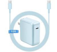Chargeur pour Mac Book Pro Air avec câble de charge extra long de 3 m de | Adaptateur d'alimentation rapide USB de type C (USB-C) 118 W, 96 W, 87 W, 61 W, compatible avec MacBook Air Pro et tous les