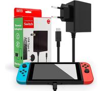 Chargeur pour NS/Switch Lite/Switch OLED Adaptateur Secteur Support Mode TV Charger Rapide USB Type C Compatible avec NS/NS Lite