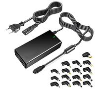 Chargeur pour Ordinateur Portable 90W Adaptateur Secteur CA 100V - 240V vers CC 15V 16V 18.5V 19V 20V avec Multi-Embouts Compatible avec Acer ASUS HP Toshiba Dell IBM Lenovo Sony Gateway Notebook.