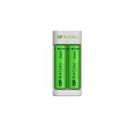 DESTOCKAGE ! Chargeur GP ReCyko avec 2 piles AA 2100mAh