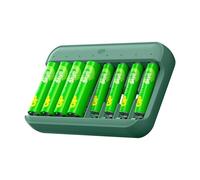 G & P Naturarznei Chargeur pour piles AA/AAA GP Charge & Save – 4 AA + 4 AAA, USB rapide