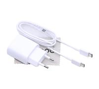 Chargeur pour Samsung Z Flip 4 Z Fold 4 25W USB-C avec Chiffon mungoo | USB-C, 25W PD, avec cable, pour Z Flip 4/Z Fold 4/Xcover 6 Pro/A13 4G/A23 5G, remplace EP-TA800, avec chiffon mungoo
