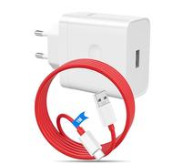 Chargeur pour Supervooc 120W pour realme GT 7 Pro 7T 6T, Chargeur USB C Secteur Charge Rapide pour Oneplus 15 13 12 Nord 5 4 CE 5 4 3 Lite OPPO Find X9 X8 X5 Reno 14F 13F 12FS A80 A40 real me 15 14 13