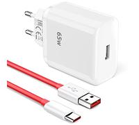 Chargeur pour Supervooc 65W pour OnePlus Nord CE 2/8/7/6T Supervooc Chargeur Secteur et Câble USB C 1m pour Oppo Find X5 Lite/Reno 14 F/13 FS/12 FS/11F/10/A80/A60/A40 pour realme 14 13 Pro/12+/12 Pro+