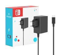 Chargeur pour Switch Console 45W Adaptateur Secteur Charge Rapide avec Câble de 1,5m/5ft Compatible avec Nintendo Switch Console/Lite/OLED/Deck Dock/Pro Controller, Support TV Mode