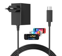 Chargeur pour Switch Nintendo Adaptateur OLED/Dock/Manette Pro 39W USB-C Bloc d'alimentation 45W