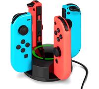 Chargeur Pour Switch Switch Oled Manettes Joy Con Innoaura Support De Chargeur 4 En 1 Pour Ns Switch Joy Con Avec Indication Led