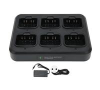 Chargeur pour talkie-walkie 6 voies, affichage lumineux, dissipation rapide de la chaleur, base de chargeur radio bidirectionnelle legere pour prise UE WEIERWEI