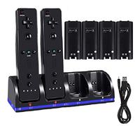Chargeur pour télécommande Wiimote - Station de charge pour Wii - Station d'accueil pour Wii - Chargeur pour station de charge Wiimote
