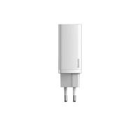 Chargeur pour téléphone mobile GaN2 Lite 65W Avec USB et Type-C blanc
