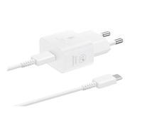 Chargeur pour téléphone mobile Samsung Chargeur secteur 25W Avec cable USBC Blanc