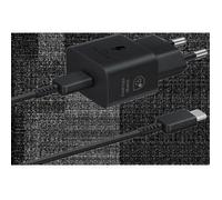 Chargeur pour téléphone mobile Samsung Chargeur secteur 25W Avec cable USBC Noir