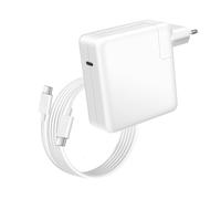Chargeur pour ThinkPad T14 / T15 Carbon Gen 8-11 USB-C 96W + Câble 1,8m, Blanc
