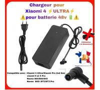 Chargeur pour trottinette électrique Xiaomi 4 Ultra ,xiaomi Pro 2nd Gen/xiaomi 5 et 5 Pro// Navee S65/ST3..