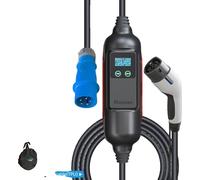 Chargeur pour véhicules électriques, puissance 7 kW, connexion IEC62196-2, réglable, 7kw 32A 1 phase, TYP2