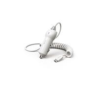 Chargeur pour voiture, micro-USB, 2,4 A, blanc