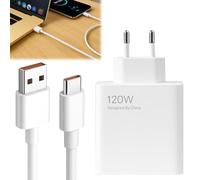 Chargeur pour Xiaomi 120W,Chargeur Rapide 120W avec Câble USB C 1M,pour Xiaomi 14T Pro/14 Ultra/13T Pro/12T/13 Pro/13 Lite/13/12/Redmi Note 12 Pro/POCO X6 Pro X6 X4