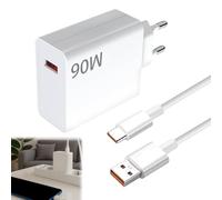 Chargeur pour Xiaomi 90w, Chargeur 90w Rapide avec Câble Charge Type C 1 M pour Xiaomi 15 Ultra 15Pro 14T 14 13T 13 Ultra 13, Redmi Note 13/14 Pro 5G, POCO X4 Pro 5G