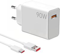 Chargeur pour Xiaomi 90w USB C Chargeur Rapide Câble 2M pour Xiaomi 17 Ultra, 15T Pro,15 14 13 Ultra Poco F6 X7 F7Pro Note 13 14Pro 5g 14t 13t Note 14 13 12S 12