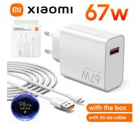 Chargeur Pour Xiaomi Type C 67W 45W 33W 50W Adaptateur de charge rapide Mi 15 15T 14 13 Pro pour Note 12 11 10 9 Poco X5 Pro X4