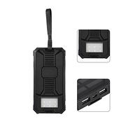 Chargeur Power Bank, 20000mAh Dual USB Mobile Power Bank pour Les Activités de Plein Air (Noir)